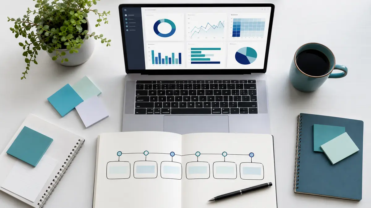24-week roadmap showing how to start a career in data analytics with projects and dashboards
